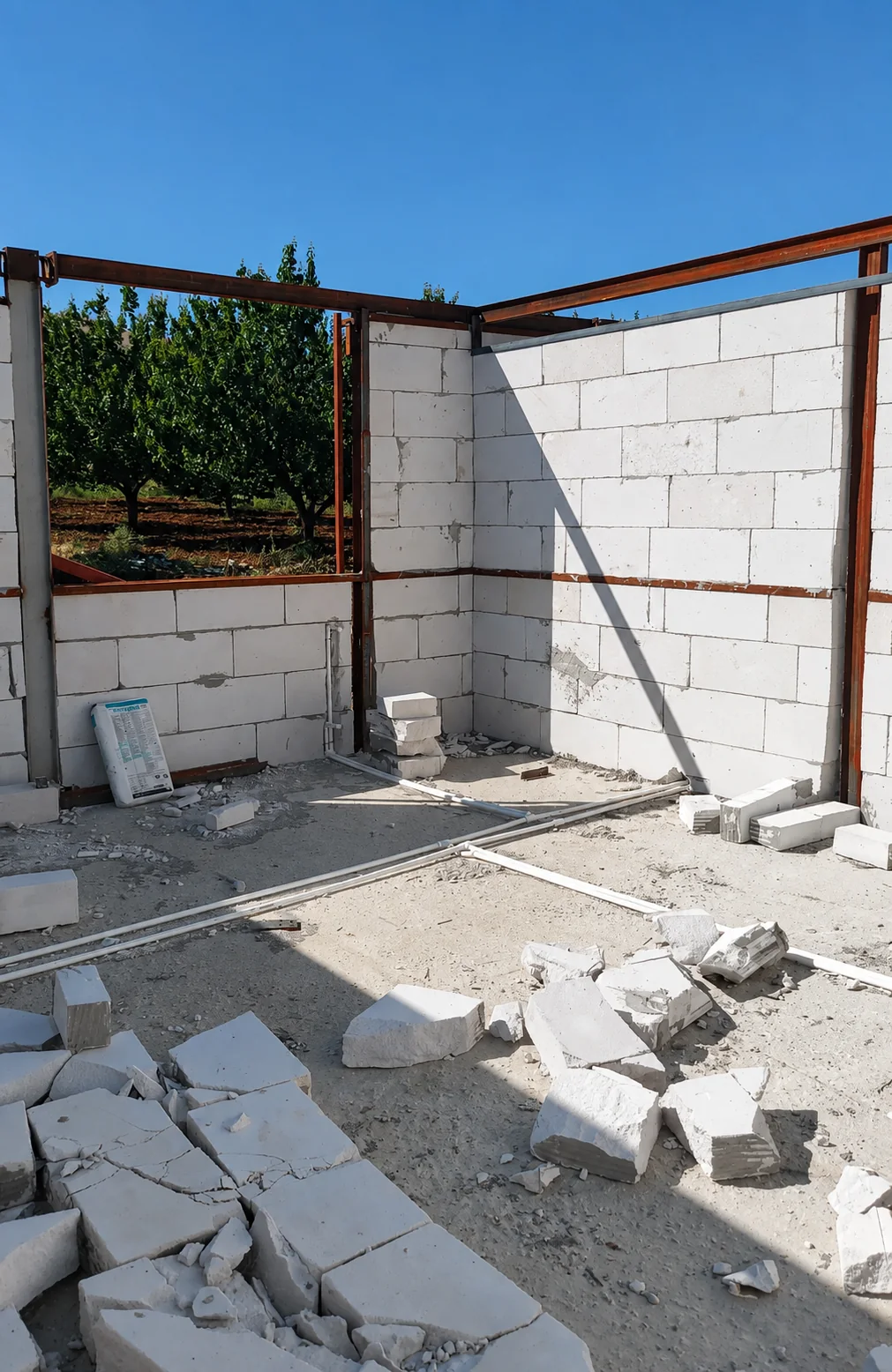 Tuğla inşaat uygulaması